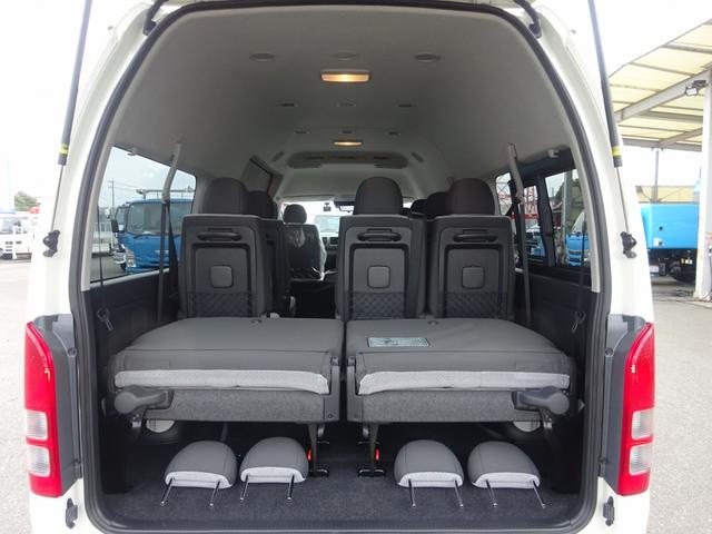 ハイエースコミューター マイクロバス 14人乗り GLグレード ワイド スーパーロング 左パワースライドドア デジタルインナーミラー パノラミックビューモニター AT 軽油(22枚目)