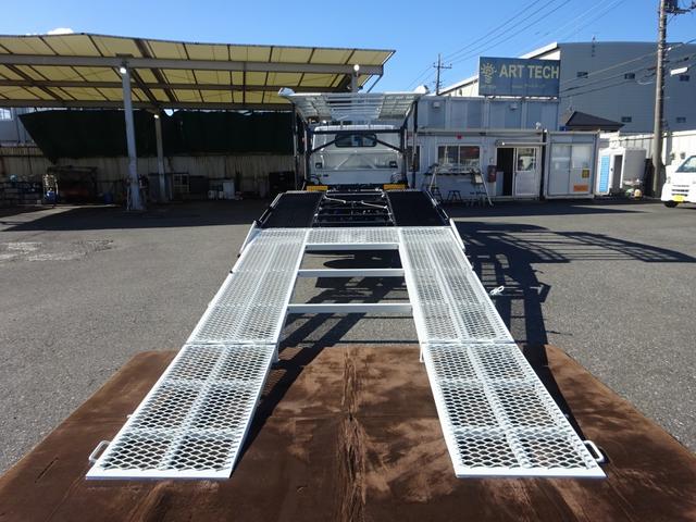 キャンター 2台積み積載車 古河ユニック製 3.5トン積載 スーパーツインキャリアネオ ラジコン ウインチ付 ワイド幅 超ロング 高床 175馬力 油圧式リアゲート(12枚目)