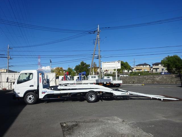 キャンター 2台積み積載車 古河ユニック製 3.5トン積載 スーパーツインキャリアネオ ラジコン ウインチ付 ワイド幅 超ロング 高床 175馬力 油圧式リアゲート(16枚目)