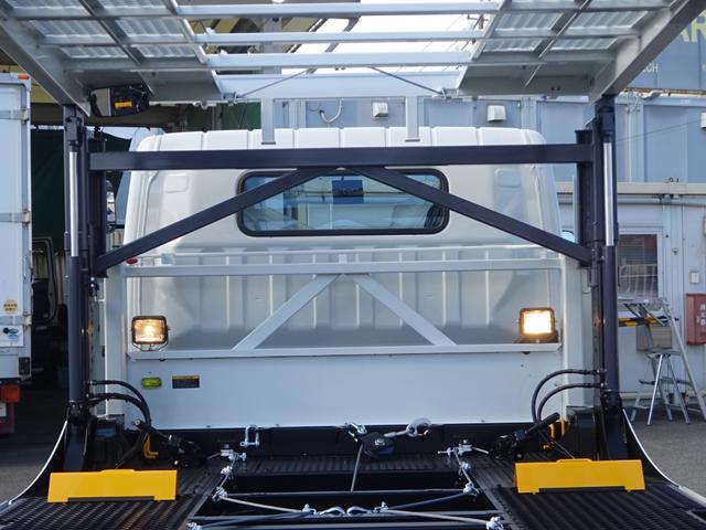 キャンター 2台積み積載車 古河ユニック製 3.5トン積載 スーパーツインキャリアネオ ラジコン ウインチ付 ワイド幅 超ロング 高床 175馬力 油圧式リアゲート(21枚目)
