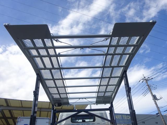 キャンター 2台積み積載車 古河ユニック製 3.5トン積載 スーパーツインキャリアネオ ラジコン ウインチ付 ワイド幅 超ロング 高床 175馬力 油圧式リアゲート(24枚目)