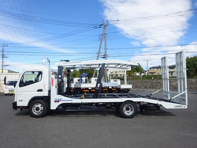 キャンター 2台積み積載車 古河ユニック製 3.5トン積載 スーパーツインキャリアネオ ラジコン ウインチ付 ワイド幅 超ロング 高床 175馬力 油圧式リアゲート(32枚目)