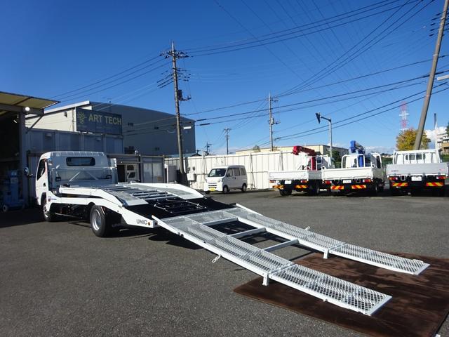 キャンター 2台積み積載車 古河ユニック製 3.5トン積載 スーパーツインキャリアネオ ラジコン ウインチ付 ワイド幅 超ロング 高床 175馬力 油圧式リアゲート(34枚目)