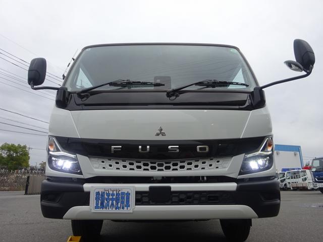 キャンター 車両運搬車 車載専用車 セミAT デュオニック 極東開発工業 フラトップZero タイヤ固縛 ウインチ 3t積載 ワイド 荷台長5.7m 150馬力(67枚目)