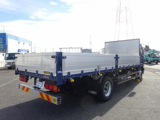 ファイター 　増トン　アルミブロック平ボディ　８．５トン積載　５方開あおり　トーヨーボデー製　床ステンレス張り　ボディ長５．７７ｍ　ワイド幅　ベッドレス（4枚目）