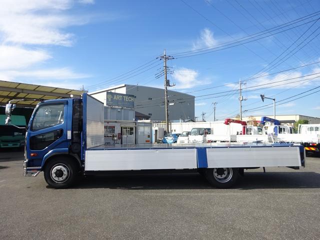 ファイター 　増トン　アルミブロック平ボディ　８．５トン積載　５方開あおり　トーヨーボデー製　床ステンレス張り　ボディ長５．７７ｍ　ワイド幅　ベッドレス（18枚目）