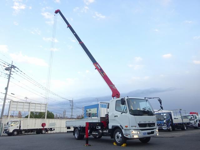 ファイター 　４段クレーン付　古河ユニック製　警報仕様　標準幅　ベッド付　２２５０ｋｇ積載　木製あおり３方開　５．５ｍボディ　床板張り　２４０馬力（16枚目）