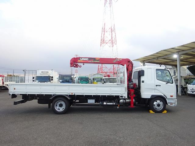 ファイター 　４段クレーン付　古河ユニック製　警報仕様　標準幅　ベッド付　２２５０ｋｇ積載　木製あおり３方開　５．５ｍボディ　床板張り　２４０馬力（39枚目）