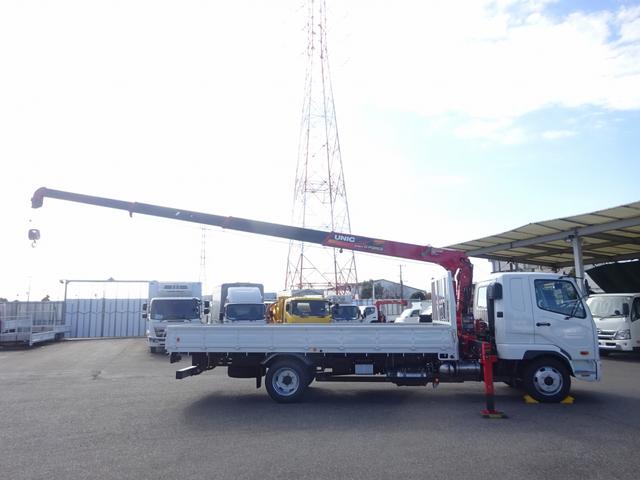 ファイター 　４段クレーン付　古河ユニック製　警報仕様　標準幅　ベッド付　２２５０ｋｇ積載　木製あおり３方開　５．５ｍボディ　床板張り　２４０馬力（40枚目）