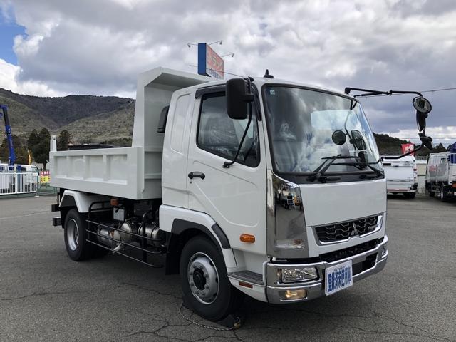 ファイター 　増トン　土砂ダンプ　新明和工業製　８トン積載　３．４ｍボディ　４．０ｍ３　角底　強化一方開　標準幅　ベッド付　リーフサス　油圧式自重計　２４０馬力（39枚目）