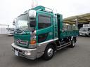 ヒノレンジャー 　土砂ダンプ　３４５０ｋｇ積載　新明和工業製　電動コボレーン付　容積約２．３８ｍ３　角底一方開　標準幅　ベッド付　　アドブルー不要（3枚目）