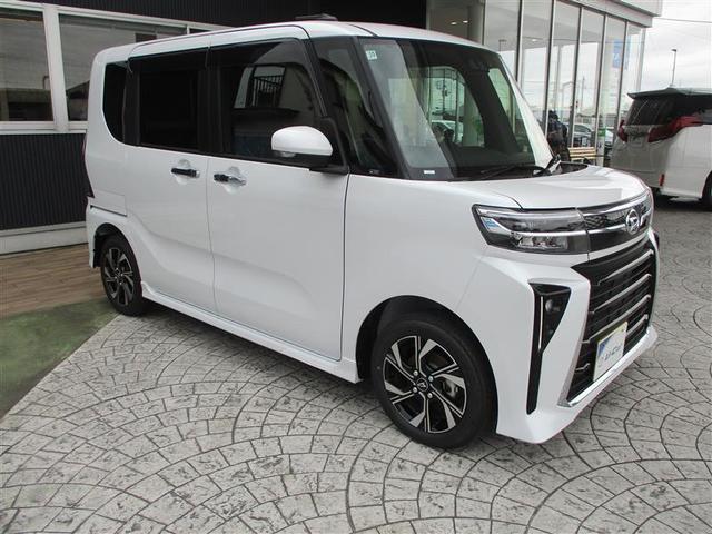 タント カスタムＸ　衝突軽減ブレーキ　ナビＴＶ　盗難警報装置　ＬＥＤ　ＥＴＣ　ワンオーナー　キーレスエントリー　スマキー　フルセグＴＶ　エアコン　Ｗエアバッグ　ＤＶＤ　パワステ　サイドエアバッグ　エアバッグ　ＡＢＳ（5枚目）
