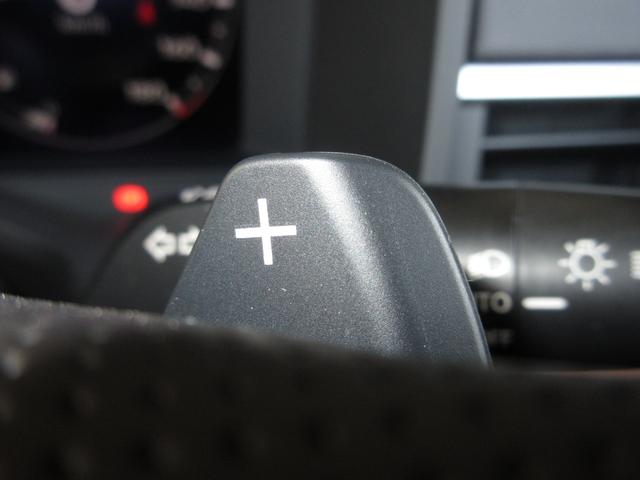 マニュアル車のような感覚で、ワインディングロードでも車を操れるパドルシフト付きです。長い下り坂でのエンジンブレーキや、高速道路の合流の際の加速も思いのままです。