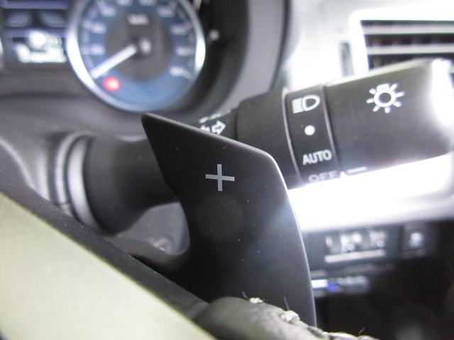 マニュアル車のような感覚で、ワインディングロードでも車を操れるパドルシフト付きです。長い下り坂でのエンジンブレーキや、高速道路の合流の際の加速も思いのままです。