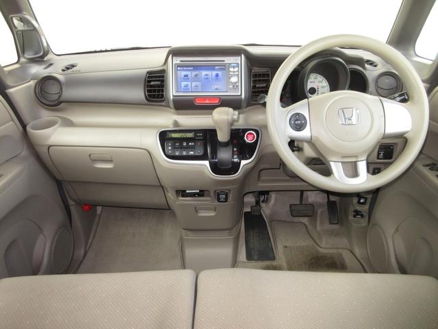 N-BOX G・Lパッケージ 純正メモリーナビRカメラワンオーナー I-STOP ベンチ席 メンテナンスノート 禁煙 1オ-ナ- カラーバックモニター 全席PW イモビライザー ナビテレビ 1セグ AAC 横滑り防止 スマートキー(9枚目)