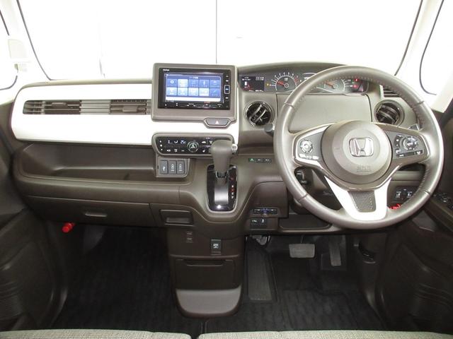 N-BOX L・ターボ ホンダセンシング純正メモリーナビBluetoothドラレコETCRカメラワンオーナー シ-トヒ-タ- Aライト AAC 衝突軽減ブレーキ 禁煙 Bカメラ LED ワンオーナー車 整備記録簿 地デジ(8枚目)
