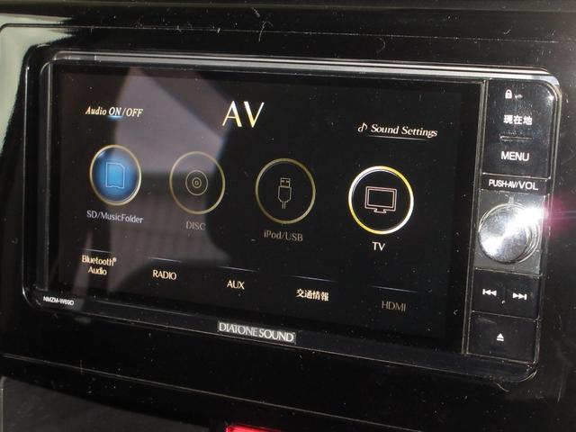 ナビゲーションはダイハツ純正メモリーナビ（ＮＭＺＭ−Ｗ６９Ｄ）を装着しております。ＡＭ、ＦＭ、ＣＤ、ＤＶＤ再生、Ｂｌｕｅｔｏｏｔｈ、音楽録音再生、フルセグＴＶがご使用いただけます。