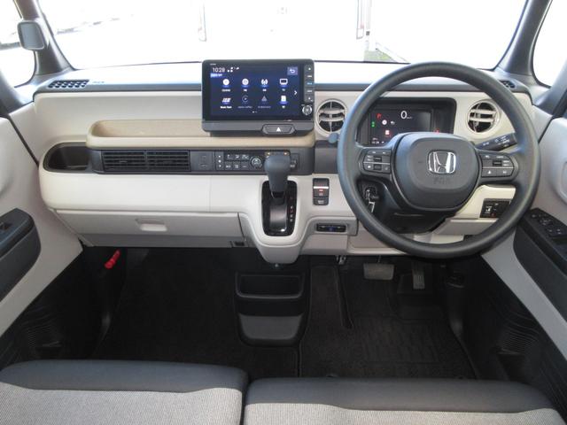 N-BOX ベースグレード 当社試乗車UP 禁煙 2年保証 点検整備付 ホンダコネクト9インチナビ フルセグTV CD&DVD再生 BTオーディオ接続 リアカメラ ETC フロント用ドラレコ 左パワースライドドア スマートキー(2枚目)