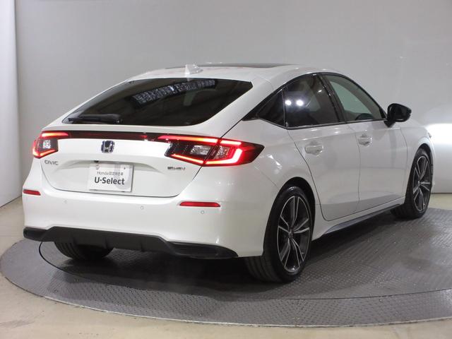 シビック e:HEVEX 当社元試乗車 禁煙車 純正9インチナビ フルセグ Bluetooth USB ドラレコ サンルーフ 電動シート 本革シート シートヒーター LEDヘッドライト 18インチアルミホイール ETC2.0(11枚目)