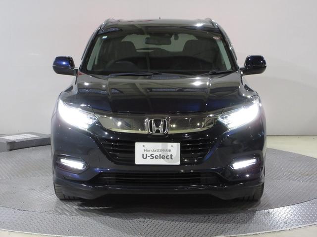 ヴェゼル ハイブリッドＺ・ホンダセンシング　禁煙車　ワンオーナー　ナビ　ミュージックサーバー　Ｂｌｕｅｔｏｏｔｈ　ＵＳＢ　フルセグ　リアカメラ　ＥＴＣ　シートヒーター　本革シート　パドルシフト　ＬＥＤ　純正前後ドラレコ　純正１７インチアルミ（7枚目）