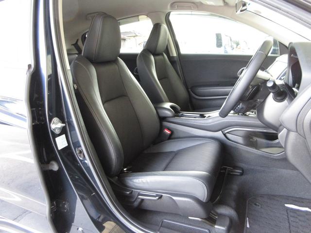 ヴェゼル ハイブリッドＺ・ホンダセンシング　禁煙車　ワンオーナー　ナビ　ミュージックサーバー　Ｂｌｕｅｔｏｏｔｈ　ＵＳＢ　フルセグ　リアカメラ　ＥＴＣ　シートヒーター　本革シート　パドルシフト　ＬＥＤ　純正前後ドラレコ　純正１７インチアルミ（20枚目）