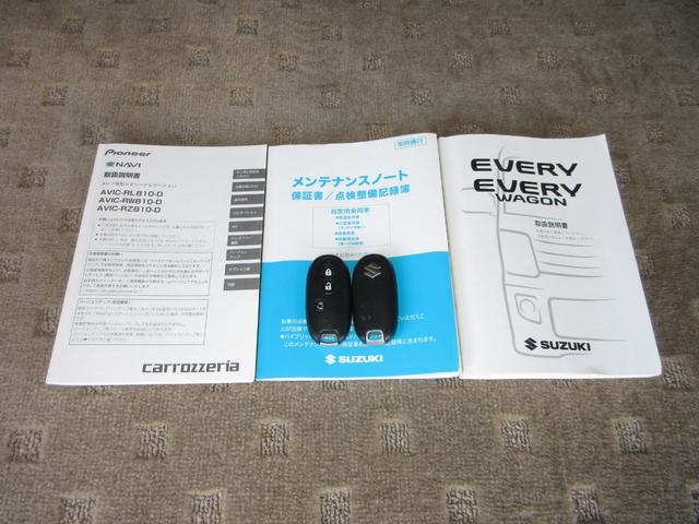 エブリイワゴン ＰＺターボ　パイオニアメモリーナビＢｌｕｅｔｏｏｔｈＥＴＣＲカメラワンオーナー　Ｄカメラブレーキサポート　リアコーナーセンサー　助手席エアバック　運転席エアバック　セキュリティ　ＴＢ　ＤＶＤ再生　１オーナー　ＰＳ（19枚目）