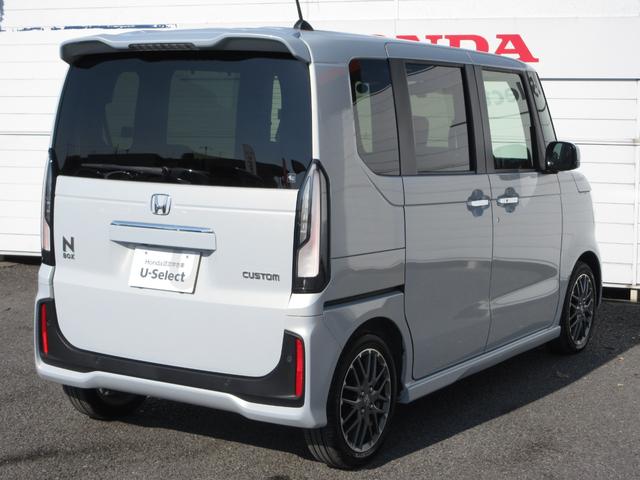 Ｎ－ＢＯＸカスタム ターボ　禁煙車ホンダセンシング純正９インチメモリーナビＢｌｕｅｔｏｏｔｈドラレコＥＴＣＲカメラワンオーナー　イモビライザー　１オナ　衝突被害軽減　ベンチシート　キーフリー　Ｐセンサー　ＥＳＣ　パワステ　Ｂカメ（10枚目）