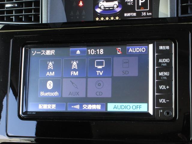 ナビゲーションは純正ＳＤナビ（ＮＳＣＮ−Ｗ６８）を装着しております。ＡＭ、ＦＭ、ＣＤ、Ｂｌｕｅｔｏｏｔｈ、ワンセグＴＶがご使用いただけます。初めて訪れた場所でも安心ですね！