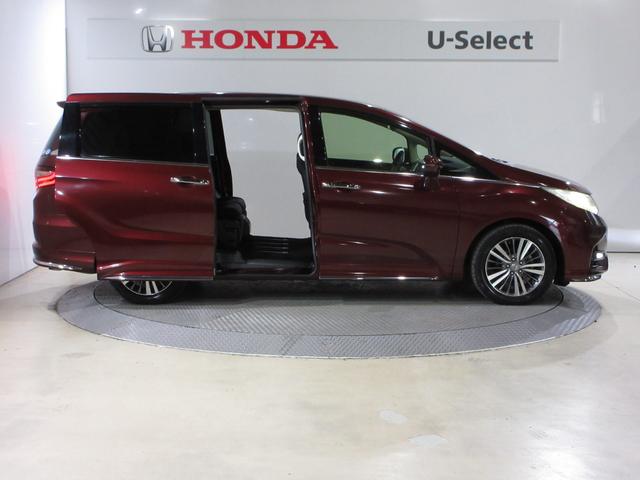 オデッセイ G・エアロホンダセンシング 純正メモリーナビBluetoothETCRカメラワンオーナー クルーズコントロール キーレス イモビ DVD フルセグテレビ Bカメ 両側電動ドア USB 3列シート LEDヘッド スマートキー(6枚目)