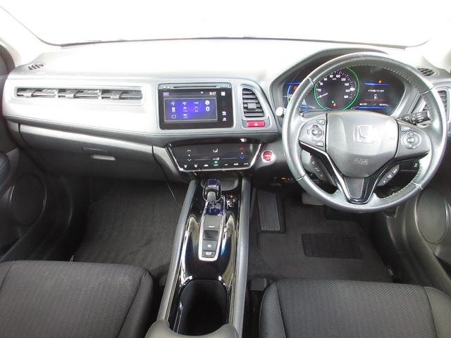 ヴェゼル ハイブリッドX ホンダセンシング純正メモリーナビBluetoothドラレコRカメラETC リヤカメラ ETC付き Aクルーズ セキュリティアラーム VSA 整備記録簿 ナビTV スマートキ USB接続 DVD再生機能(8枚目)