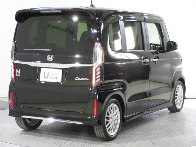 N-BOXカスタム EXターボ ワンオーナー 禁煙 1年保証 点検整備付 走行に支障無い修復歴有 8インチメモリーナビ BTオーディオ接続 CD&DVD再生 リアカメラ ETC2.0 前後録画タイプドラレコ 両側パワースライドドア(6枚目)