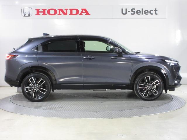 ヴェゼル e:HEVZ 1年保証(走行距離無制限) 禁煙車 2024年製タイヤ コネクトディスプレイ ドラレコ 障害物センサー 障害物センサー オートハイビーム フルセグ USBポート 減速セレクター1オーナー ETC2.0(6枚目)