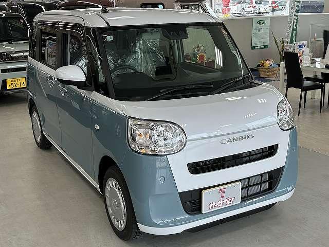 ムーヴキャンバス ストライプスＸ　届出済み未使用車　屋内保管　純正ナビ装着用ＵＰグレードＰＫＧ　両側パワースライドドア　オートライト　Ｐスタート　キーフリ　走行６キロ　車検令和１０年５月　純正フロアマット＆ドアバイザー＆ＵＳＢチャージ（22枚目）