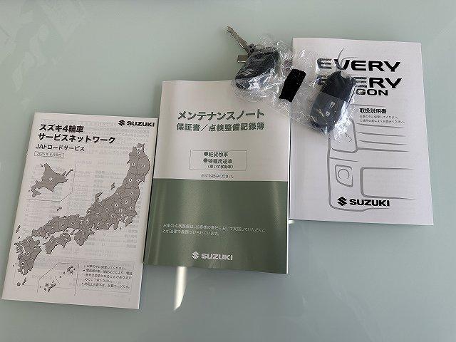 エブリイ ジョイン　届出済未使用車　バックアイカメラ付きディスプレイオーディオ　ラバーマット　屋内保管　走行７キロ　ＬＥＤヘッドライト　Ｐスタート　シートヒータ　デュアルカメラブレーキサポート　リアヒータ　分割リアシート（20枚目）