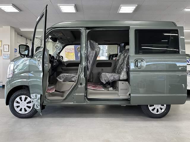 エブリイ ジョイン 届出済未使用車 新色アイビーグリーン 屋内保管 走行5キロ LEDヘッドライト プッシュスタート シートヒーター デュアルカメラブレーキサポート リアヒータ 分割リアシート 障害物センサー電動格納ミラ(14枚目)