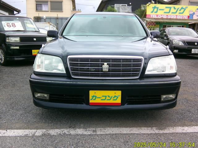 クラウン ロイヤルエクストラリミテッド　後期型　１Ｇエンジン　ローダウン　１８インチアルミホイール　社外コンビハンドル　運転席パワーシート　キーレスキー　ＥＴＣ付き（2枚目）
