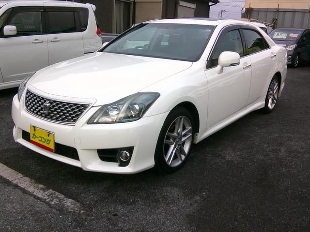 クラウン アスリート　２．５後期型　純正ナビ地デジＴＶバックカメラ　希少サンルーフ付き　運転席助手席パワーシート　ＨＩＤヘッドライト　プッシュスタート　スマートキー　ＥＴＣ付き　純正１８インチアルミ（4枚目）