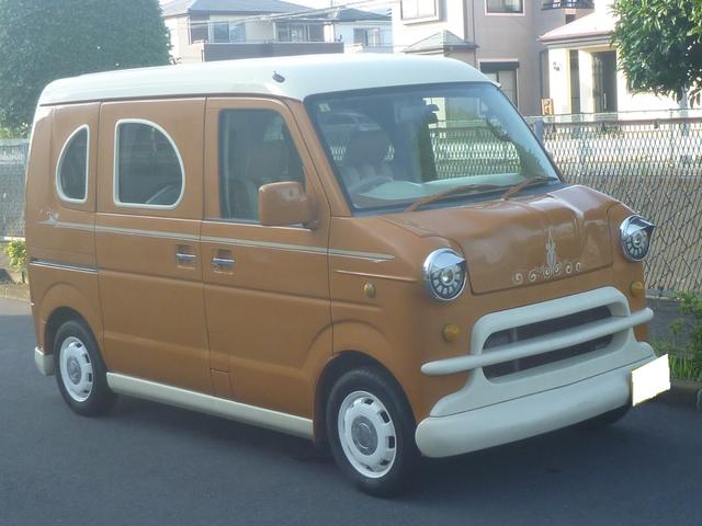 エブリイワゴン ＪＰターボ　レトロ　ナビＴＶ　ＥＴＣ　キーレス　２万ｋｍエンジンミッション交換済　ハイルーフ　Ｒ７　８／３車検（3枚目）