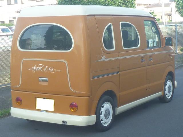 エブリイワゴン ＪＰターボ　レトロ　ナビＴＶ　ＥＴＣ　キーレス　２万ｋｍエンジンミッション交換済　ハイルーフ　Ｒ７　８／３車検（5枚目）