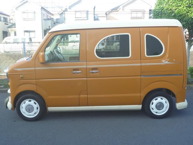 エブリイワゴン ＪＰターボ　レトロ　ナビＴＶ　ＥＴＣ　キーレス　２万ｋｍエンジンミッション交換済　ハイルーフ　Ｒ７　８／３車検（8枚目）