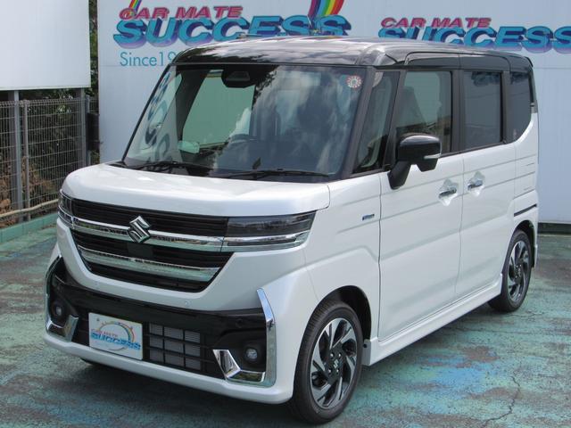 スペーシアカスタム ハイブリッドＸＳターボ　届出済未使用車／スマートキー／両側パワースライドドア／ＬＥＤヘッドライト／クルーズコントロール／アイドリングストップ／コーナーセンサー／レーダーブレーキ／運転席助手席エアバッグ／サイドエアバッグ（7枚目）