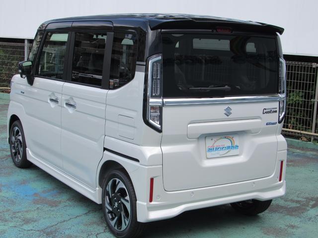 スペーシアカスタム ハイブリッドＸＳターボ　届出済未使用車／スマートキー／両側パワースライドドア／ＬＥＤヘッドライト／クルーズコントロール／アイドリングストップ／コーナーセンサー／レーダーブレーキ／運転席助手席エアバッグ／サイドエアバッグ（10枚目）