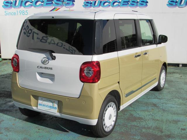 ムーヴキャンバス ストライプスＧターボ　届出済未使用車／アラウンドビューモニター対応／スマートキー／両側パワースライドドア／ＬＥＤヘッドライト／クルーズコントロール／アイドリングストップ／コーナーセンサー／運転席助手席エアバッグ（13枚目）