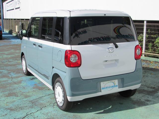 ムーヴキャンバス ストライプスＧターボ　届出済未使用車／アラウンドビューモニター対応／スマートキー／両側パワースライドドア／ＬＥＤヘッドライト／クルーズコントロール／アイドリングストップ／コーナーセンサー／運転席助手席エアバッグ（10枚目）