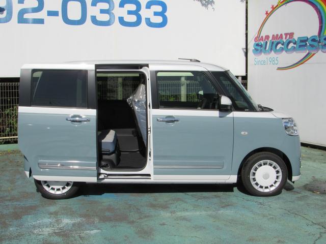 ムーヴキャンバス ストライプスＧターボ　届出済未使用車／アラウンドビューモニター対応／スマートキー／両側パワースライドドア／ＬＥＤヘッドライト／クルーズコントロール／アイドリングストップ／コーナーセンサー／運転席助手席エアバッグ（14枚目）