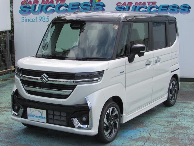 スペーシアカスタム ハイブリッドXS 届出済未使用車/スマートキー/両側パワースライドドア/LEDヘッドライト/クルーズコントロール/アイドリングストップ/コーナーセンサー/レーダーブレーキ/運転席助手席エアバッグ/シートヒーター(7枚目)