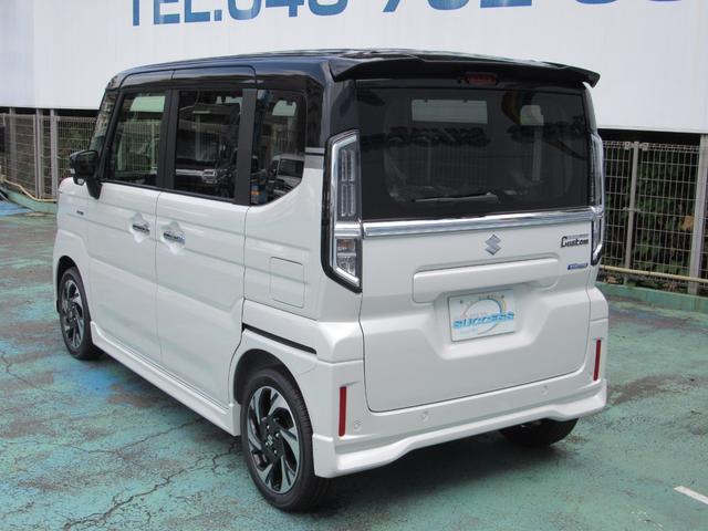 スペーシアカスタム ハイブリッドXS 届出済未使用車/スマートキー/両側パワースライドドア/LEDヘッドライト/クルーズコントロール/アイドリングストップ/コーナーセンサー/レーダーブレーキ/運転席助手席エアバッグ/シートヒーター(10枚目)