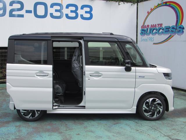 スペーシアカスタム ハイブリッドXS 届出済未使用車/スマートキー/両側パワースライドドア/LEDヘッドライト/クルーズコントロール/アイドリングストップ/コーナーセンサー/レーダーブレーキ/運転席助手席エアバッグ/シートヒーター(14枚目)