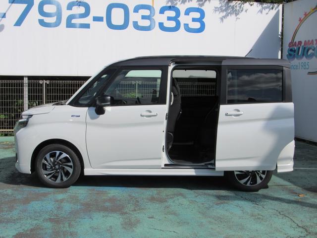 ソリオバンディット ハイブリッドＭＶ　登録済未使用車／両側パワースライドドア／スマートキー／ＬＥＤヘッドライト／クルーズコントロール／アイドリングストップ／コーナーセンサー／レーダーブレーキ／運転席助手席エアバッグ／サイドエアバッグ（10枚目）