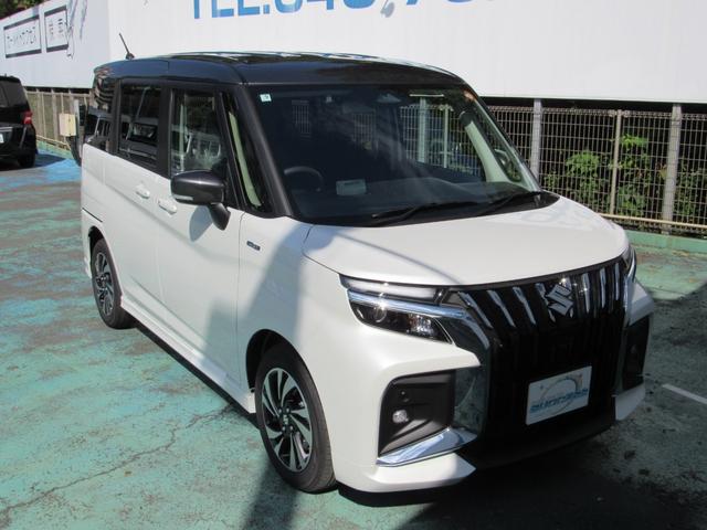 ソリオバンディット ハイブリッドＭＶ　登録済未使用車／両側パワースライドドア／スマートキー／ＬＥＤヘッドライト／クルーズコントロール／アイドリングストップ／コーナーセンサー／レーダーブレーキ／運転席助手席エアバッグ／サイドエアバッグ（16枚目）